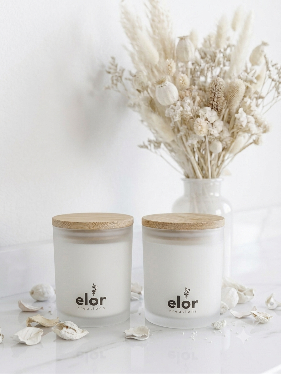 Frosted Glass Candles