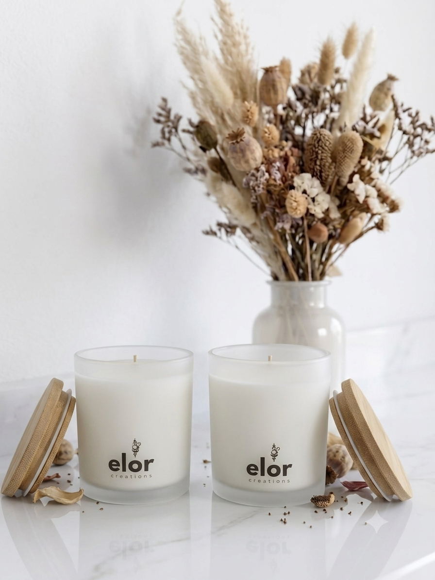 Frosted Glass Candles