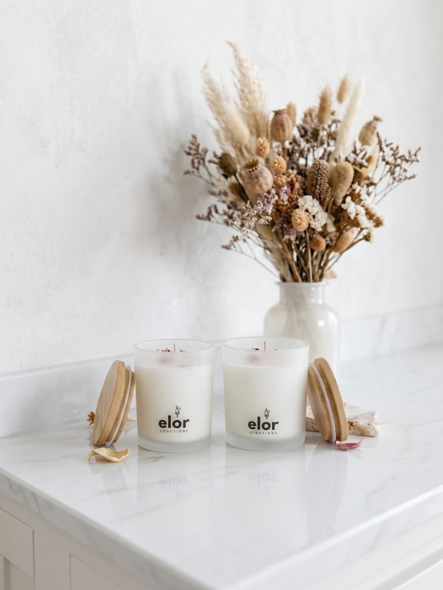 Frosted Glass Candles
